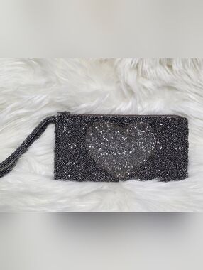 Moyna Beaded Heart Pouch